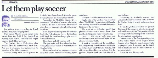 SULTAN JESSA: Let them play soccer