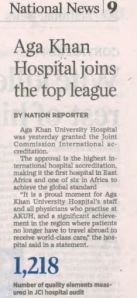 The Aga Khan University Hospital Nairobi: First Hospital in East Africa to Receive Gold Standard Accreditation