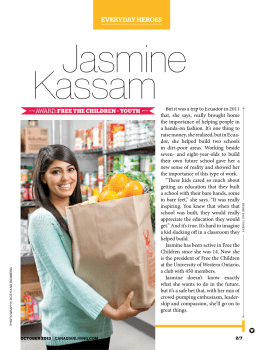 Everyday Heroes: Jasmine Kassam
