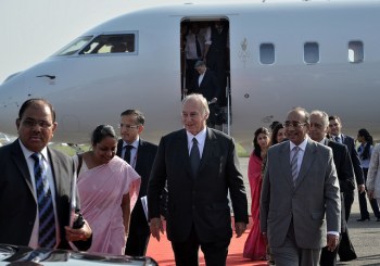 Prince Karim Aga Khan IV arrives on official visit to India