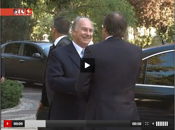 His Highness the Aga Khan with Pedro Passos Coelho