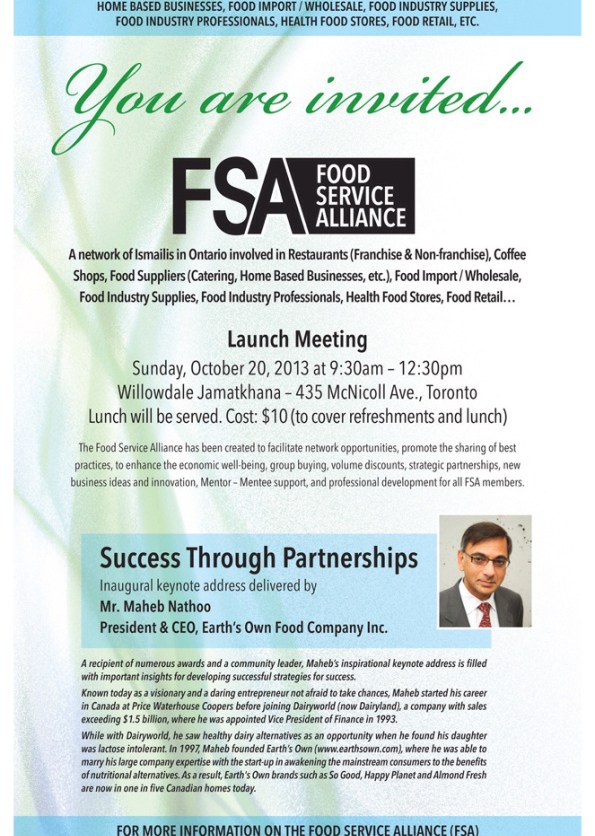Food Service Alliance (Ontario) | Economic Planning Board for Ontario