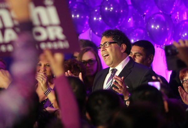 Mayor Naheed Nenshi of Calgary Canada wins 2nd Term in Office Mayor Naheed Nenshi of Calgary Canada wins 2nd Term in Office