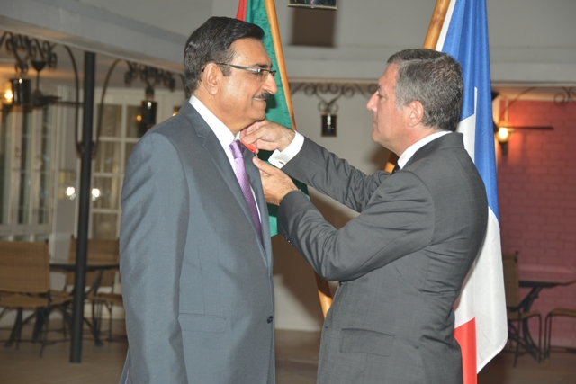 The Ambassador of France to Tanzania, His Excellency Marcel ESCURE, bestowed his country’s highest decoration on Mr. Amin KURJI who is the Resident Representative of the Aga Khan Development Network in Tanzania on Tuesday the 24th of September 2013.
