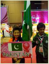 Najeeb Ullah Baig of Gilgit Baltistan raised the Flag of Pakistan at an International Sports Event