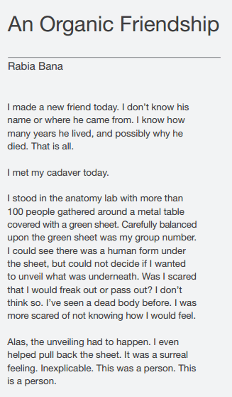 Rabia Bana Article: An Organic Friendship Rabia Bana Article: An Organic Friendship