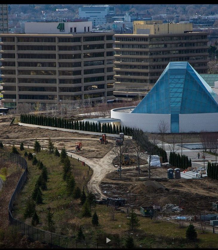 Construction of Aga Khan Museum Toronto - Planting of Trees