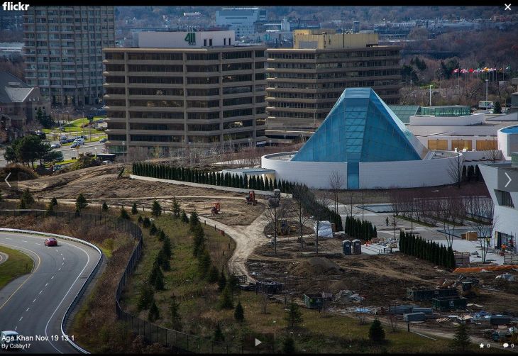 Construction of Aga Khan Museum Toronto - Planting of Trees