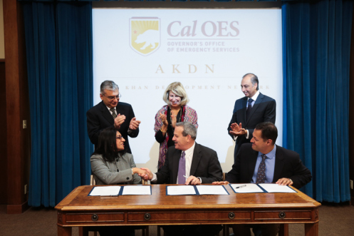 California Governor’s Office of Emergency Services signs a Memorandum with the Aga Khan Development Network