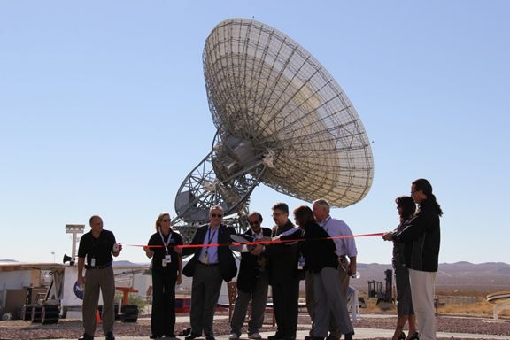 October, 2012: DSN Open Air Museum ribbon cutting ceremony with Sonny Giroux, Shannon McConnell, Badri Younes, Peter Vrotsos, Al Bhanji, Wayne Sible, Barbara Adde, Dianna Ross and Michael Clements.