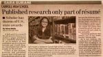 Sara Surani: Published research only part of resume - Scholar has dozens of U.S. state awards