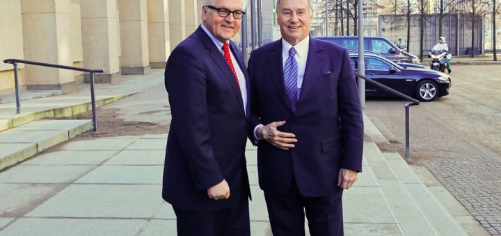 Germany's Minister Of Foreign Affairs Welcomes Prince Aga Khan Germany's Minister Of Foreign Affairs Welcomes Prince Aga Khan
