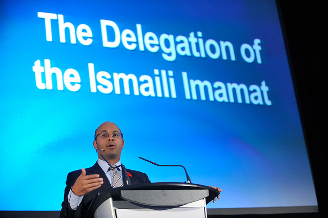 Khalil Shariff, CEO, Aga Khan Foundation Canada presents keynote address at Heritage Canada Conference session hosted by the Delegation of the Ismaili Imamat