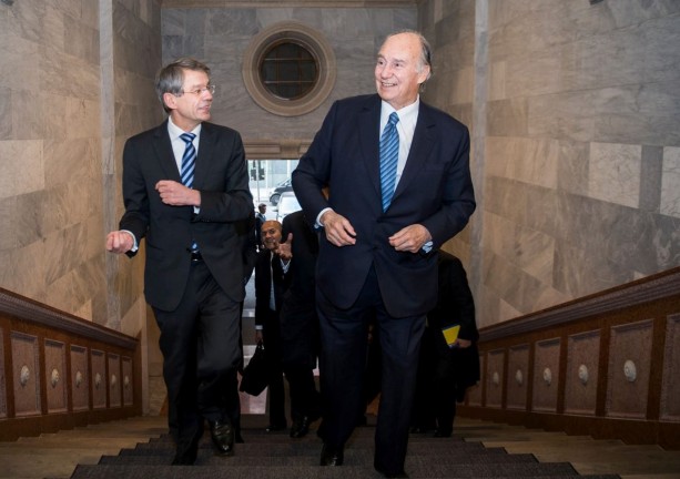 Prince Aga Khan IV visits KfW