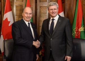 9:35 AM - 27 Feb 2014: PM Stephen Harper Meeting with His Highness the Aga Khan