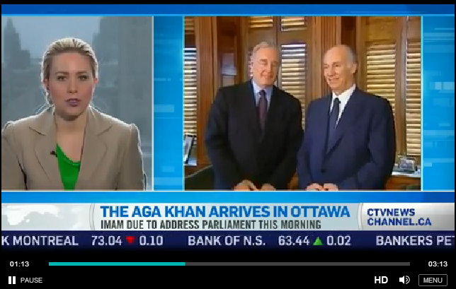 CTV Video Report: Aga Khan addressing Parliament