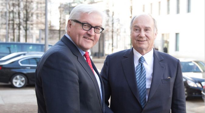 German Foreign Minister welcomes His Highness the Aga Khan
