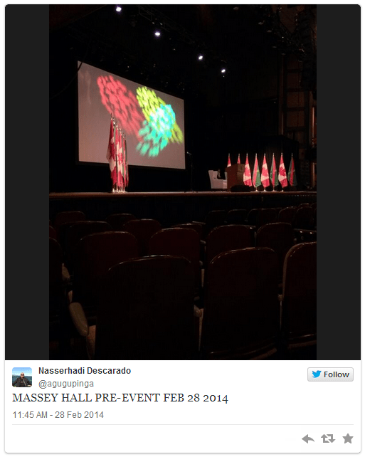 Pre-event Photo: His Highness the Aga Khan’s Address at Massey Hall