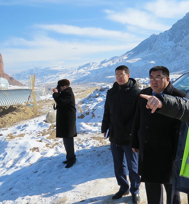 New Governor of Naryn Visits University of Central Asia Campus Site