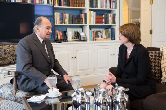 Mawlana Hazar Imam meets with Brown University President