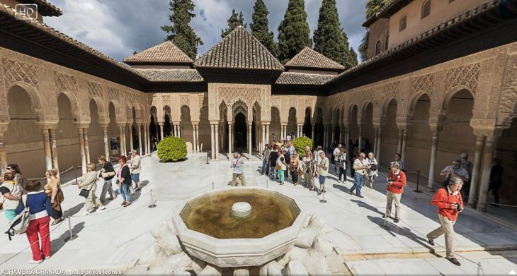 Panoramic View of The Alhambra Gardens