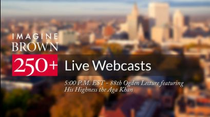 His Highness the Aga Khan to Deliver Ogden Lecture at Brown University