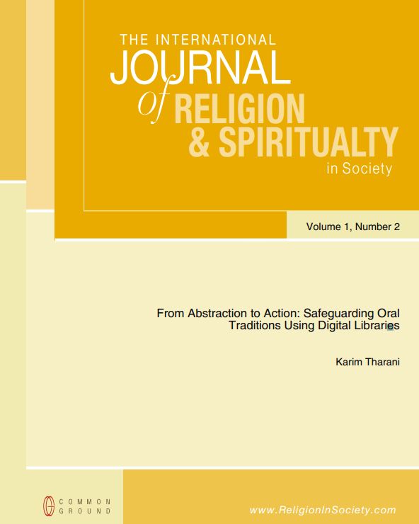 Karim Tharani: From Abstraction to Action: Safeguarding Oral Traditions Using Digital Libraries