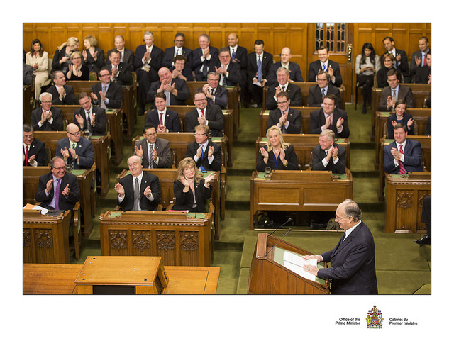 Mark Strahl and fellow MP's listen to His Highness the Aga Khan's address to Parliament