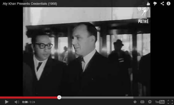 Historical Video: Pakistan's New Delegate at UN Prince Aly Khan (1958)