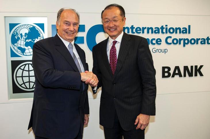 World Bank's President Welcomes His Highness the Aga Khan