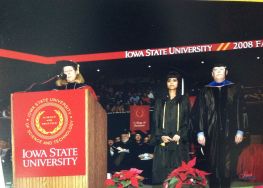 Dean speaking about Jenifer Tharani accomplishments