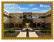 Commemorative stamp issued during the Golden Jubilee of  His Highness the Aga Khan. (Correios de Portugal )
