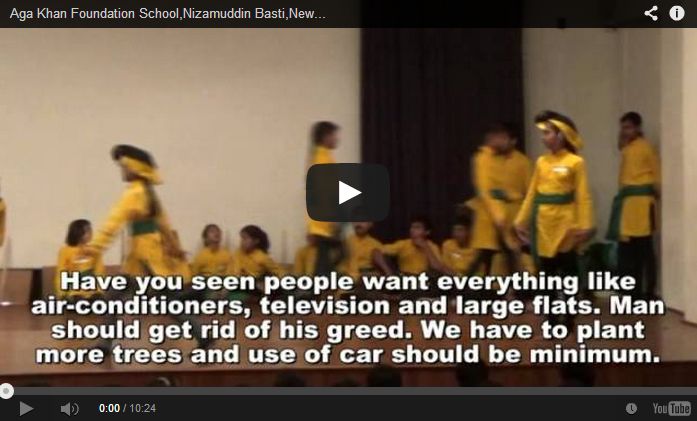 The Green Champions of Aga Khan Foundation School Nizamuddin Basti, New Delhi