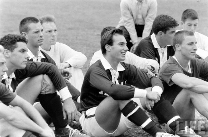 His Highness the Aga Khan at Harvard - coaching moment (Image - Life Magazine)