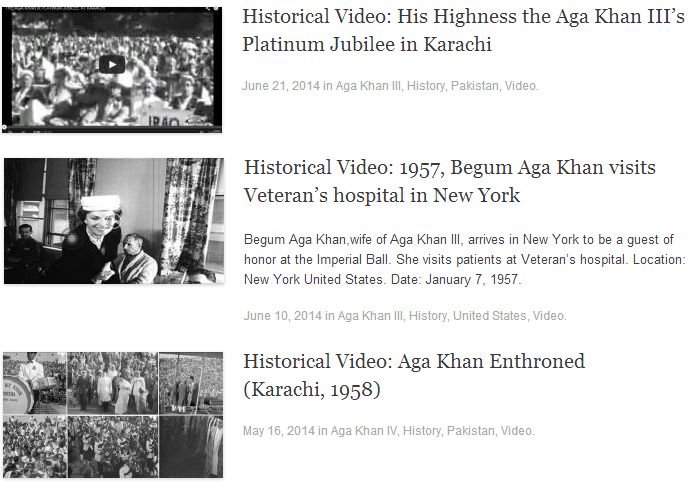 Ismailimail Historical Video