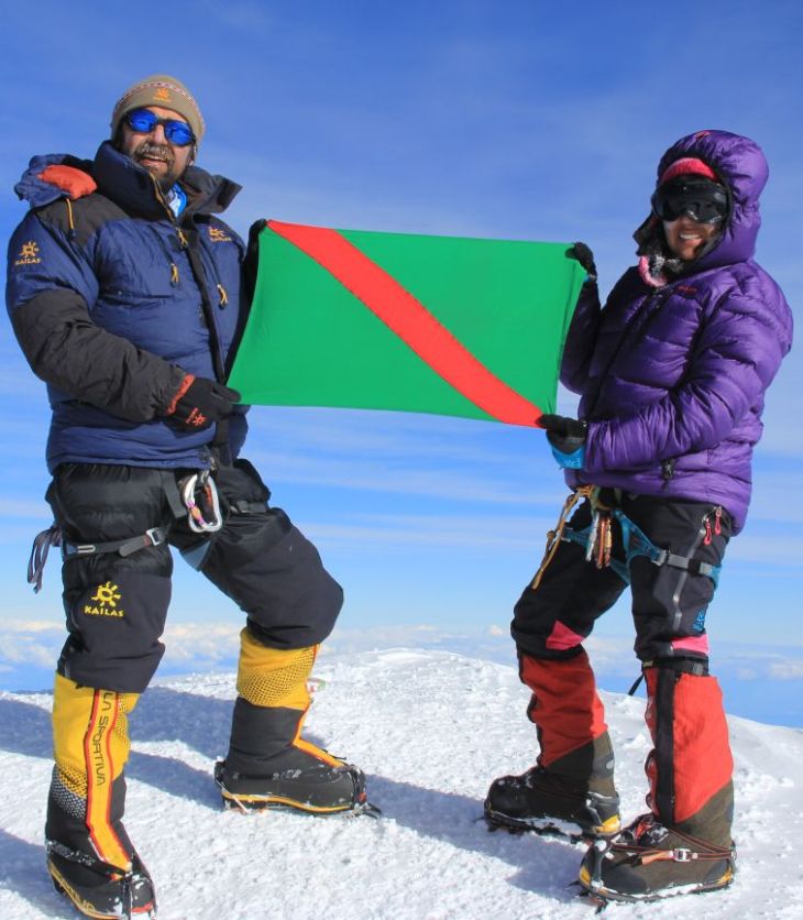 Mountaineers' duo climb the summit of Mt. Mckinley, USA
