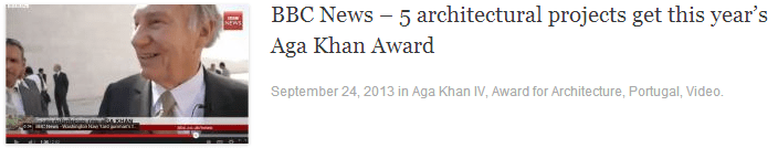 BBC News – 5 architectural projects get this year’s Aga Khan Award