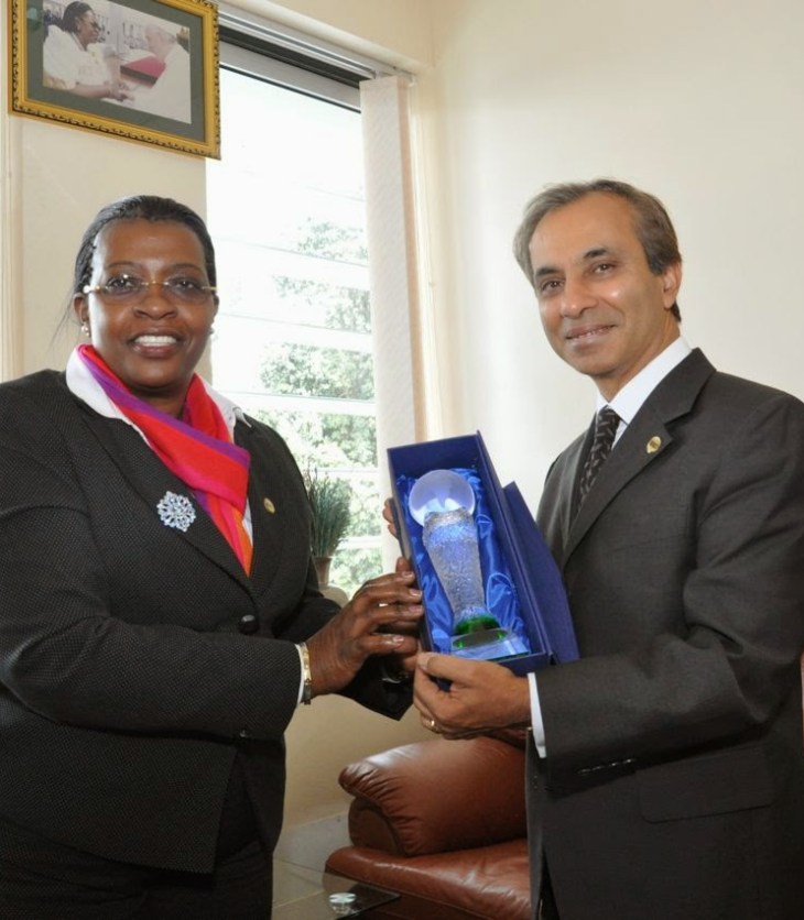 EALA Speaker, Aga Khan Development Network Representative in Uganda, H.E. Ambasador Mahmood Ahmed hold Talks