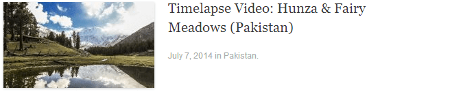 Hunza & Fairy Meadows (Pakistan) Hunza & Fairy Meadows (Pakistan)