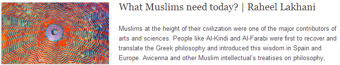 What Muslims need today? | Raheel Lakhani