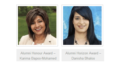 Karima Bapoo-Mohamed, Danisha Bhaloo, to receive Alumni awards from University of Alberta
