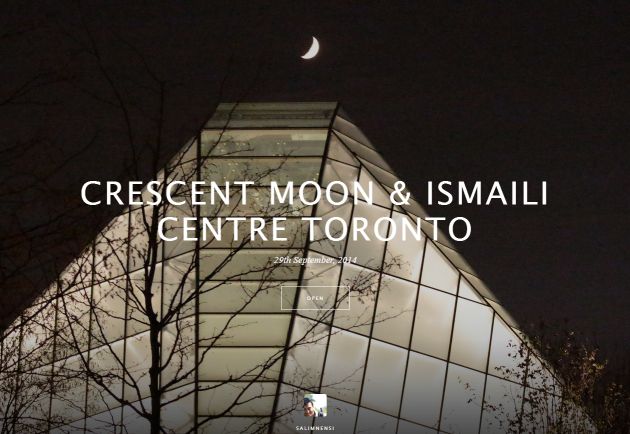 Salim Nensi Photography: Crescent Moon & Ismaili Centre, Toronto