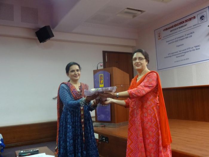 Dr. Farida Virani, guest speaker at Vivekanand Education Society’s Institute of Technology - Mumbai