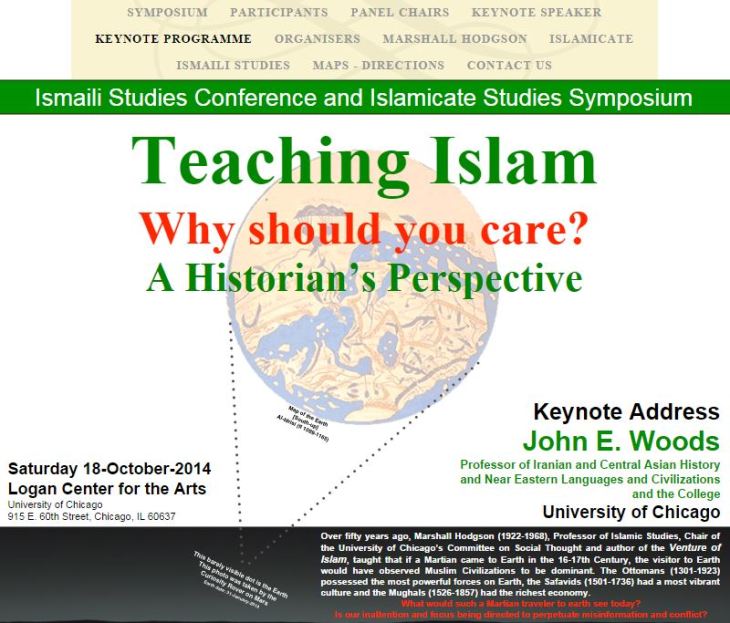 ISC - Ismaili Studies Conference and Islamicate Studies Symposium - Teaching Islam