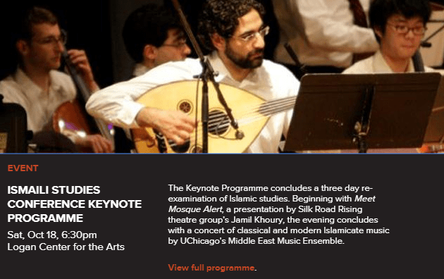 Arts UChicago: Ismaili Studies Conference Keynote Programme