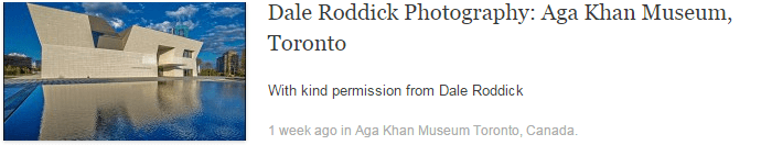 Dale Roddick Photography: Aga Khan Museum, Toronto