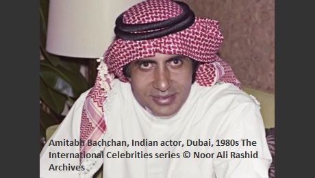 Amitabh Bachchan, Indian actor, Dubai, 1980s The International Celebrities series © Noor Ali Rashid Archives