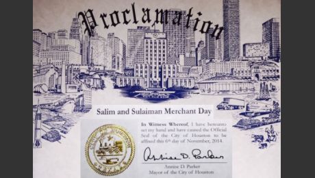 Houston Proclaims Salim and Sulaiman Merchant Day