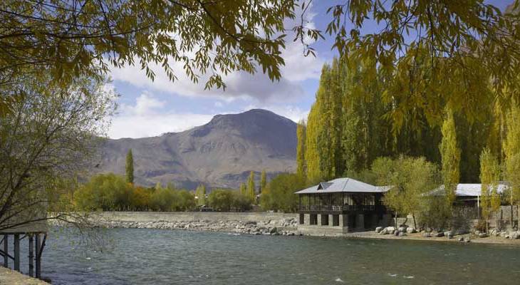 Khorog City Park after restoration by the Aga Khan Trust for Culture (Photo AKDN)