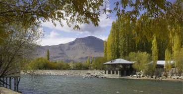 Khorog City Park after restoration by the Aga Khan Trust for Culture. Photo: AKDN